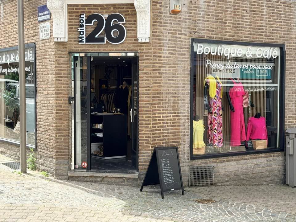 Façade de la boutique Maison 26 à Gembloux